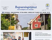Tablet Screenshot of begravningstjanst.se